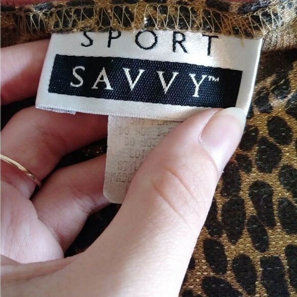 Vintage Metallic Cheeta Print Tshirt - Picture 4 of 5